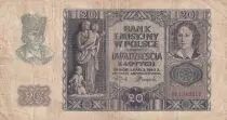 Polen 20 Zlotych - Woman\'s portrait - 1940 - Serial H - P.95