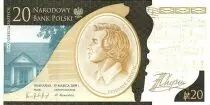 Polen 20 Zlotych Fr&eacute;d&eacute;ric Chopin - 200th anniversary of birth