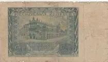 Polen 50 Zlotych 1940 - Young boy, statue, building