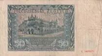 Polen 50 Zlotych 1941 - Young boy, Statue, Building - Serial C