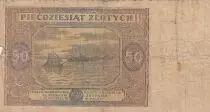 Polen 50 Zlotych 1946 - Sailing ship - P.128b