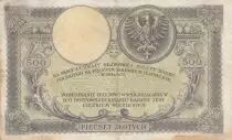 Polen 500 Zlotych - T. Kosciuszko - Crowned Eagle - 28-02-1919 - Serial S.A.4967287