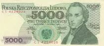 Polen 5000 Zlotych 1988 - F. Chopin - Serial CS