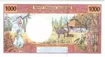 Polinesia Francesa 1000 Francs Tahitian woman - Hut - Specimen - 1985