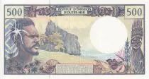 Polinesia Francesa 500 Francs Fisherman - Marquises Islands - 1992 - Serial V.009 - UNC - P.1d