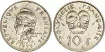 Polinesia Francese 10 Francs - Marianne - Flowers - Varieties years (1979-1991) - VF to XF