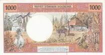 Polinesia Francese 1000 Francs Tahitian woman - Error note - Serial Z.021