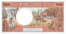 Polinesia Francese 1000 Francs Tahitian woman - Hut - Specimen