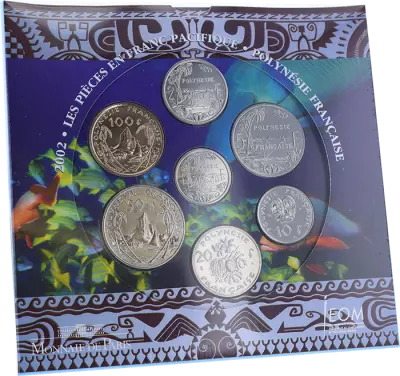 Polinesia Francese BU Franc du Pacifique 2002 boxed set
