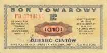 Pologne 10 Cents - Certificat de Change - 1969 - P.FX24