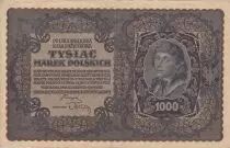 Pologne 1000 Marek  1919  - T. Kosciuszko, Armoiries