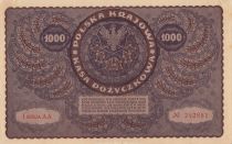 Pologne 1000 Marek Tadeusz Kosciuszko - 1919  - I série AA