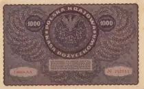 Pologne 1000 Marek Tadeusz Kosciuszko - 1919  - I s&eacute;rie AA