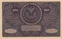 Pologne 1000 Marek Tadeusz Kosciuszko - 1919  - III série AC