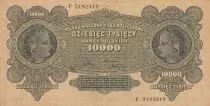 Pologne 10000 Marek - Portrait de femmes - 1922 - S&eacute;rie F