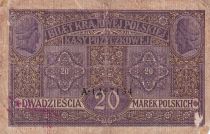 Pologne 20 Marek - Aigles - 1917 - B+ - P.12