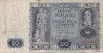 Pologne 20 Zlotych - Femme - Village - 1936 - P.77