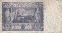 Pologne 20 Zlotych - Femme - Village - 1936 - P.77