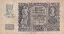 Pologne 20 Zlotych - Portrait de femme - 1940 - S&eacute;rie G - P.95