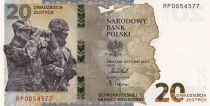 Pologne 20 Zlotych - Protection de la frontière est de la Pologne - Folder - 2022 - P.NEW