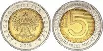 Pologne 5 Zlotych 2018 - 100ème Ann Indépendance - Bimétal