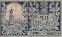 Pologne 50 Halerzy - Village - 1919