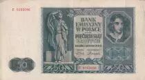 Pologne 50 Zlotych - Portrait de femme - 1941 - S&eacute;rie E - P.102