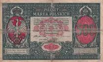 Pologne 500 Marek - Aigles - Guerrières - 1919 - B - P.18