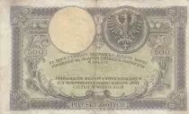 Pologne 500 Zlotych - T. Kosciuszko - Aigle couronné - 28-02-1919 - Série S.A.4251637