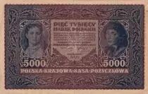 Pologne 5000 Marek - T. Kosciuszko - Femme - 1920 - Séries variées - P.31