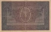 Pologne 5000 Marek  1919  - T. Kosciuszko, Armoiries - S&eacute;rie III AD