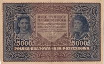 Pologne 5000 Marek  1919  - T. Kosciuszko, Armoiries - Série III E