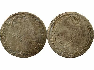 Pologne-Lituanie Sigismond III - 6 Gros Argent - 1625 Cracovie