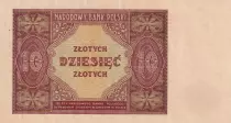 Polonia 10 Zlotych - 15-05-1946 - Arms - P.126
