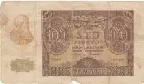 Polonia 100 Zlotych 1940 - Bearded Man, Building - Serial E