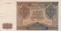 Polonia 100 Zlotych 1941 - Brown, Church - Serial D 1676650