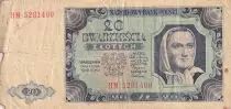 Polonia 20 Zlotych - Woman\'s portrait - 1948 - Serial HM - P.137