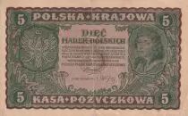 Polonia 5 Marek - T. Kosciuszko - Eagle - 1919 - P.24