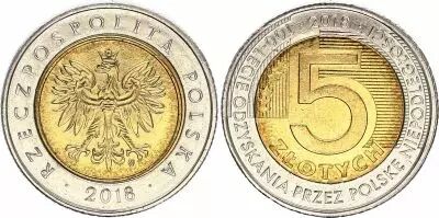 Polonia 5 Zlotych 2018 - 100th Ann Independance - Bimetal