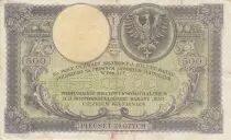 Polonia 500 Zlotych - T. Kosciuszko - Crowned Eagle - 28-02-1919 - Serial S.A.0497098