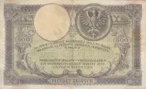 Polonia 500 Zlotych - T. Kosciuszko - Crowned Eagle - 28-02-1919 - Serial S.A.1131428