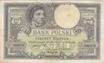 Polonia 500 Zlotych - T. Kosciuszko - Crowned Eagle - 28-02-1919 - Serial S.A.5983770