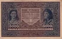 Polonia 5000 Marek - T. Kosciuszko - Woman - 1920 - VF - P.31
