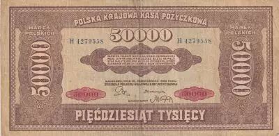 Polonia 50000 Marek - 1922 - Serial H - P.33