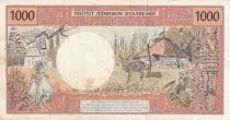 Polyn&eacute;sie Fr. 1000 Francs Tahitienne - Faut&eacute; - S&eacute;rie F.022