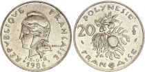 Polynésie Fr. 20 Francs - Marianne - Fleurs - Millésimes variés (1977-1991) - TTB à SUP