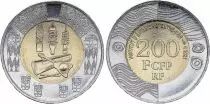 Polynésie Fr. 200 Francs - Ukulélé - Bimétallique - 2021