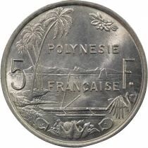 Polyn&eacute;sie Fr. 5 Francs, EOM - 1977 Paris