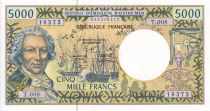 Polynésie Fr. 5000 Francs - Bougainville - Trois-mâts - 2002 - Série T.008 - NEUF - P.3f