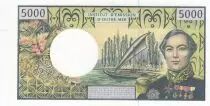 Polyn&eacute;sie Fr. 5000 Francs - Bougainville - Trois-M&acirc;ts - ND (2001) - S&eacute;rie T.008